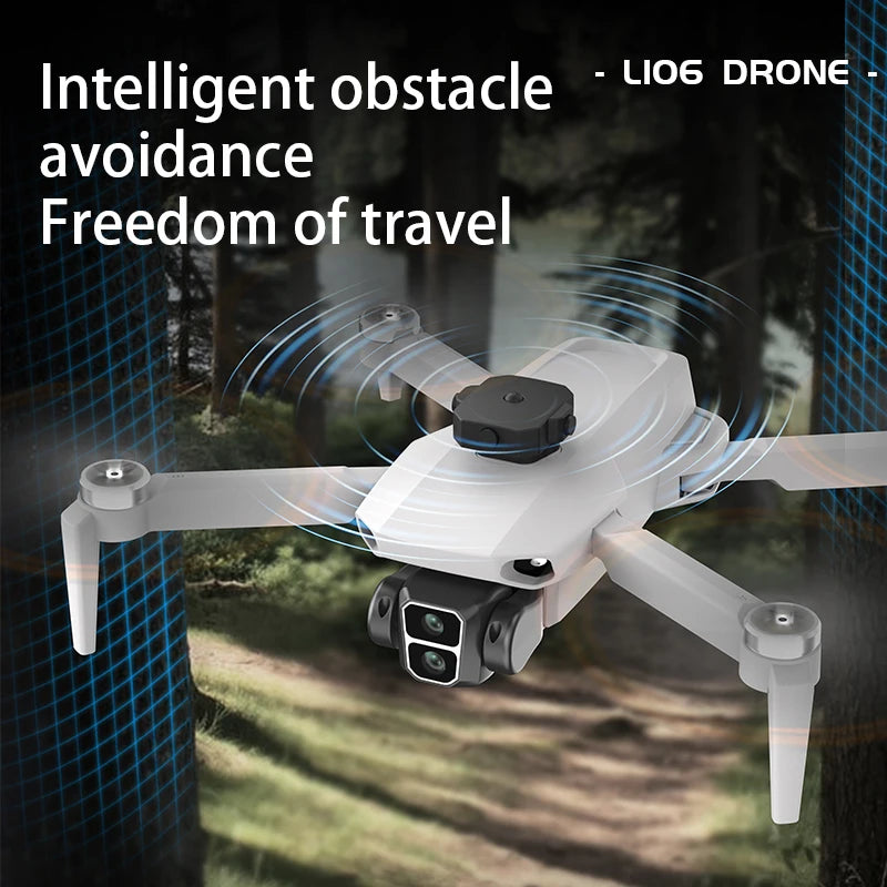 LYZRC L106 PRO/ MAX Brushless Motor Drone HD Dual Camera Switch 2.4GHz Intelligent 360° Obstacle Avoidance Portable RC Drone